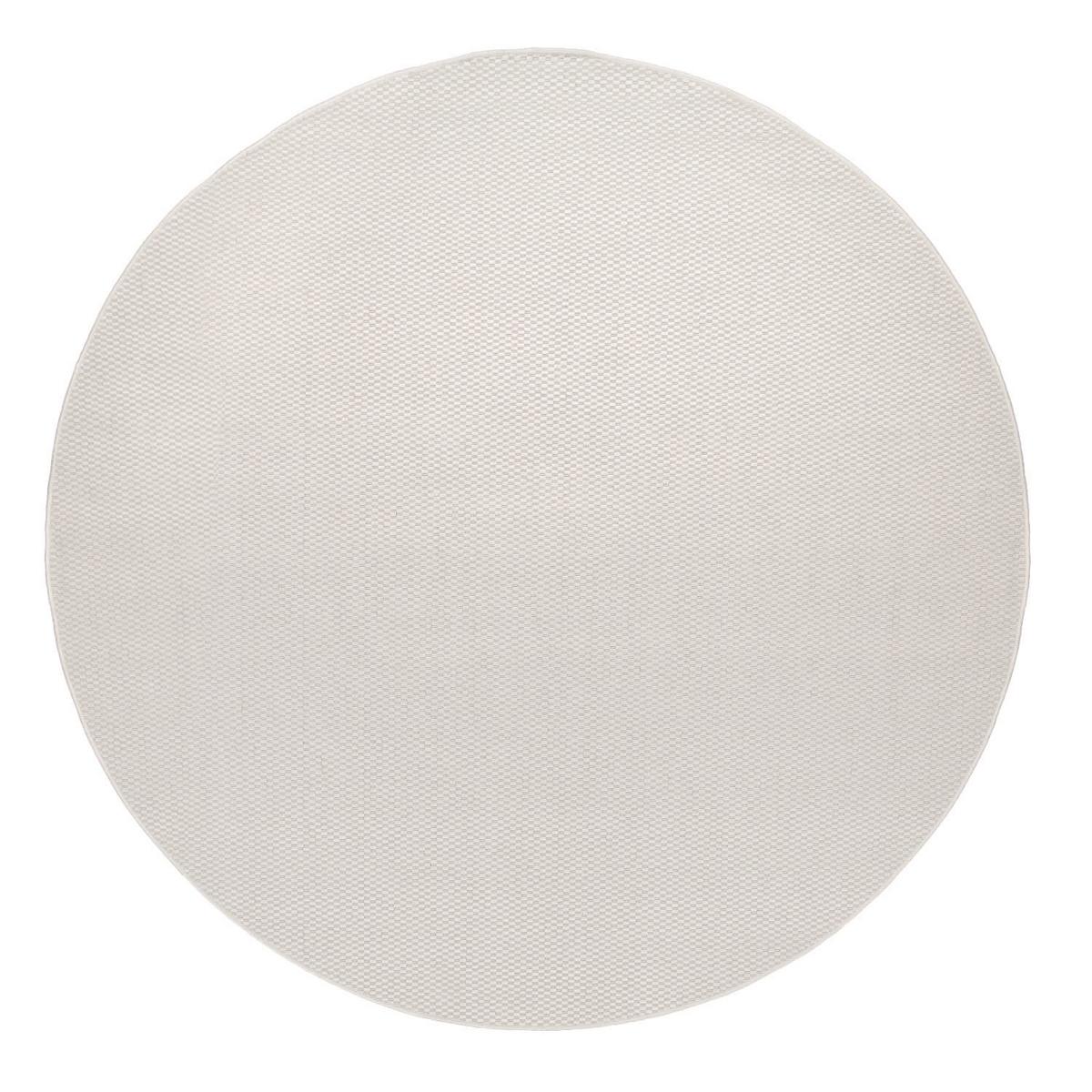 OUTDOORTEPPICH Elfenbein Ø 80 cm - Weiß, Kunststoff (80/80cm) - TT Home