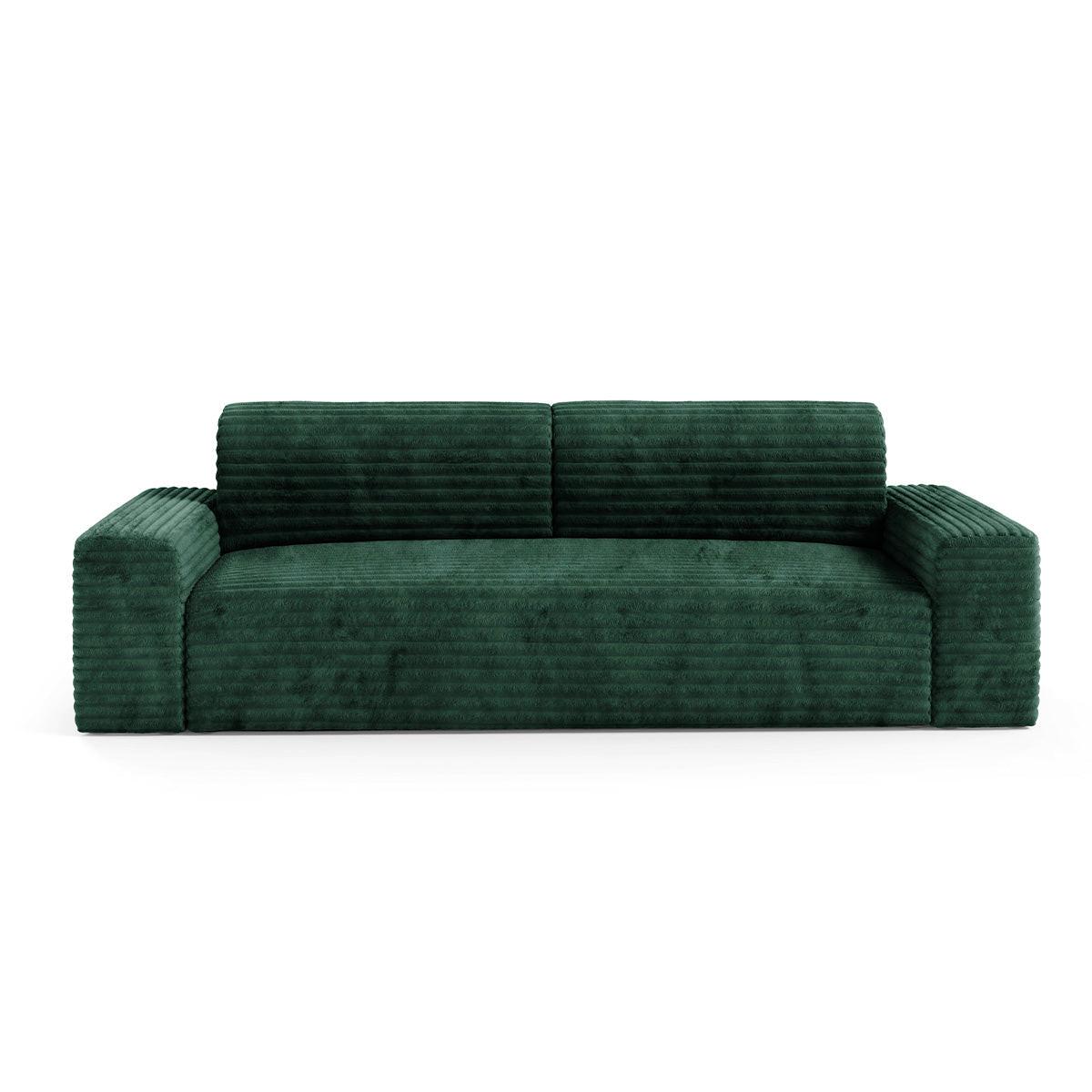 SOFA Fabio 3 Sitzplätze Grün - Grün, Holz (260/82/102cm) - Petits-meubles