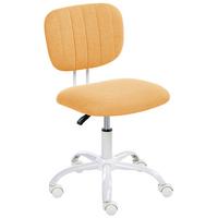 SCHREIBTISCHSTUHL Stoff Orange Bubbly - Orange, Textil (52/78/52cm) - Beliani