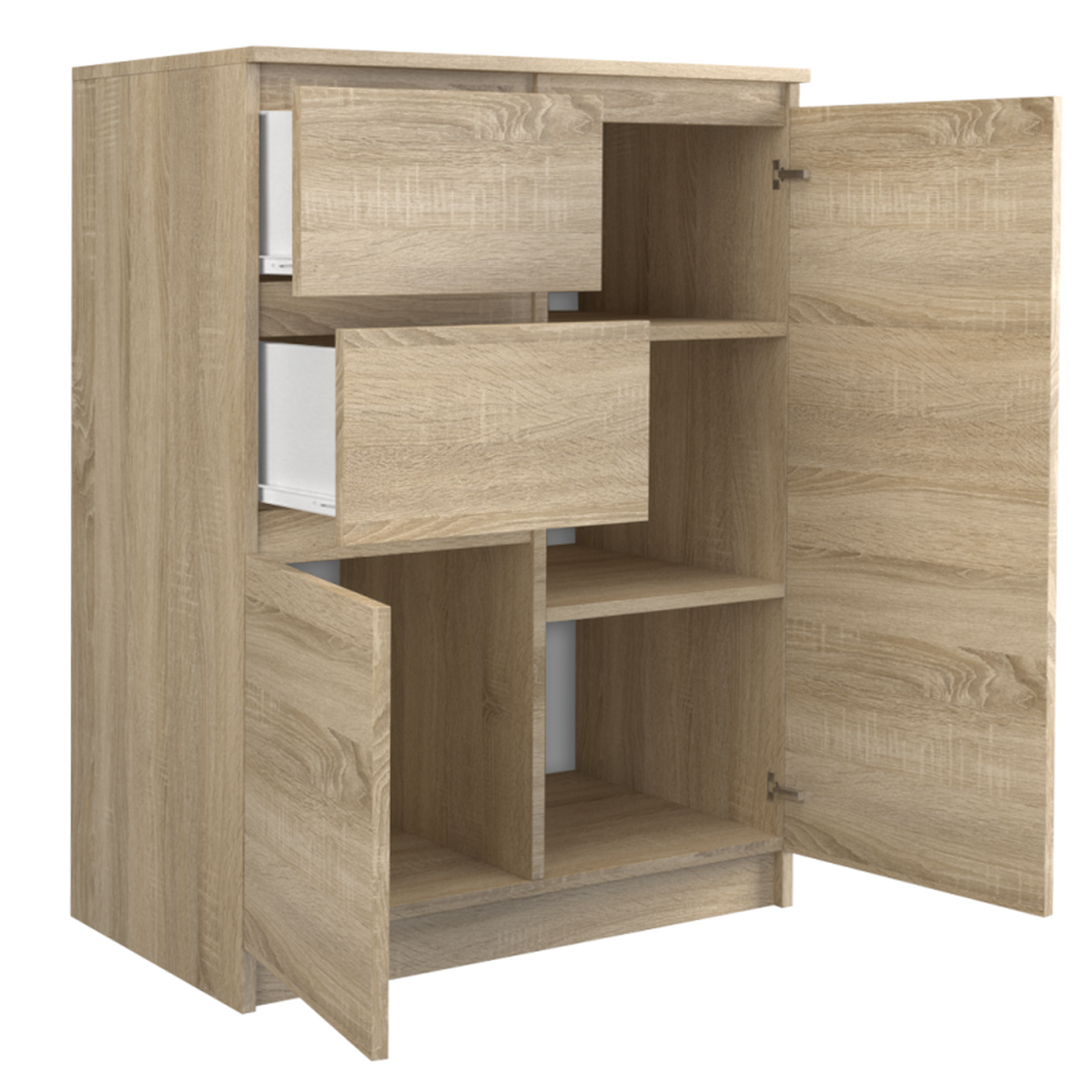 KOMMODE Sonoma Eiche 70/97/40 - Sonoma Eiche, Holzwerkstoff (70/97/40cm) - RAUMHIRSCH FURNITURE