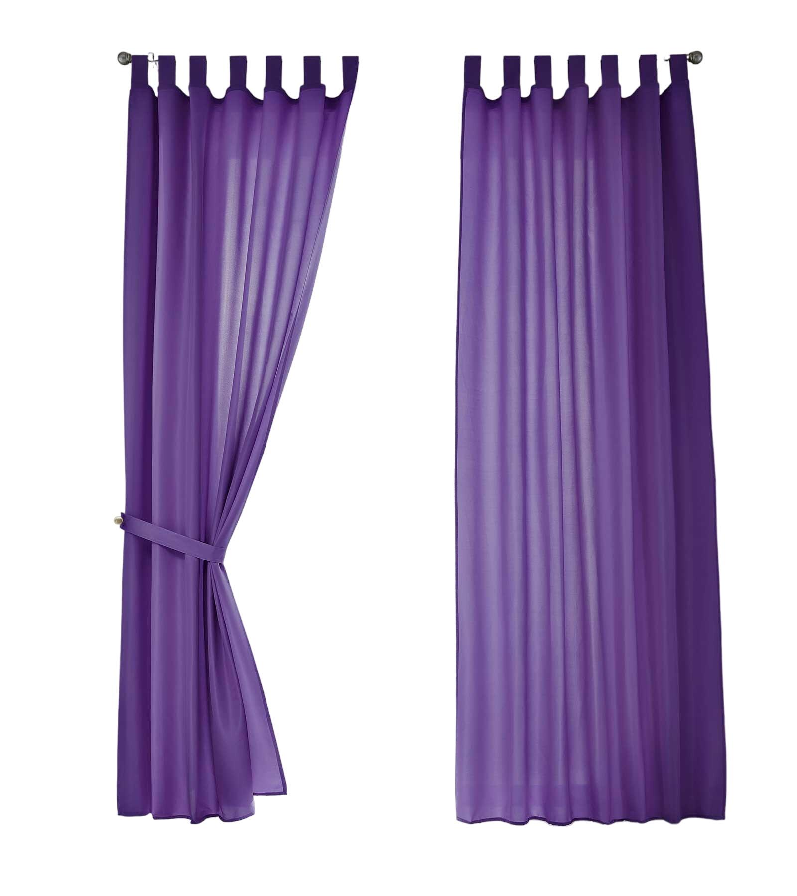 VORHANG 2ER SET POTSDAM HxB 225x140 cm Lila - Lila, Textil (140/225cm) - Gardinenbox