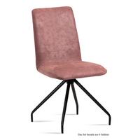 ESSZIMMERSTUHL (6er-Set) Desiri 47x92x60 Schwarz/Rosewood - Dunkelrosa/Schwarz, Kunststoff (60/92/47cm) - 58aufmkessel