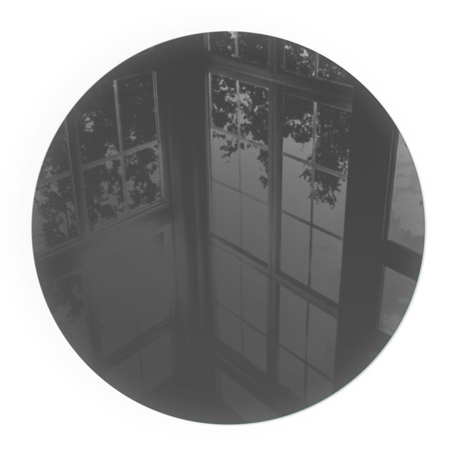 GLASPLATTE für Kamin Ø 50 cm - Grau, Glas (50/50/0.4cm) - TULUP