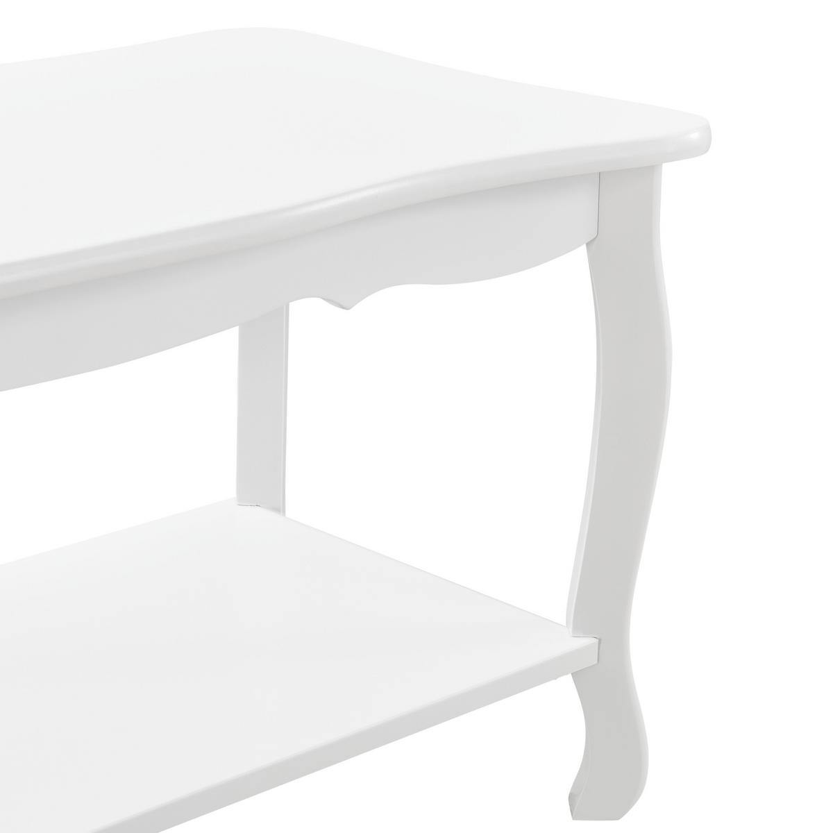 COUCHTISCH Pearl 40/88/42 - Weiß, Holzwerkstoff (88/40/42cm) - [en.casa]