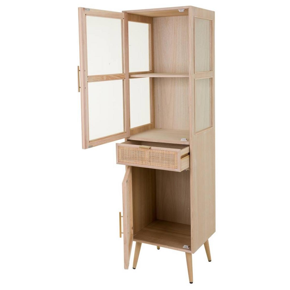 VITRINE aus MDF 47x41x174 cm - Braun, Holz (46.5/173.5/40.5cm) - Wanderlust