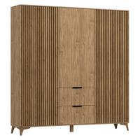 SCHRANK 3 Türen Esteban Holz - Braun, Holzwerkstoff (100/192/60cm) - Petits-meubles