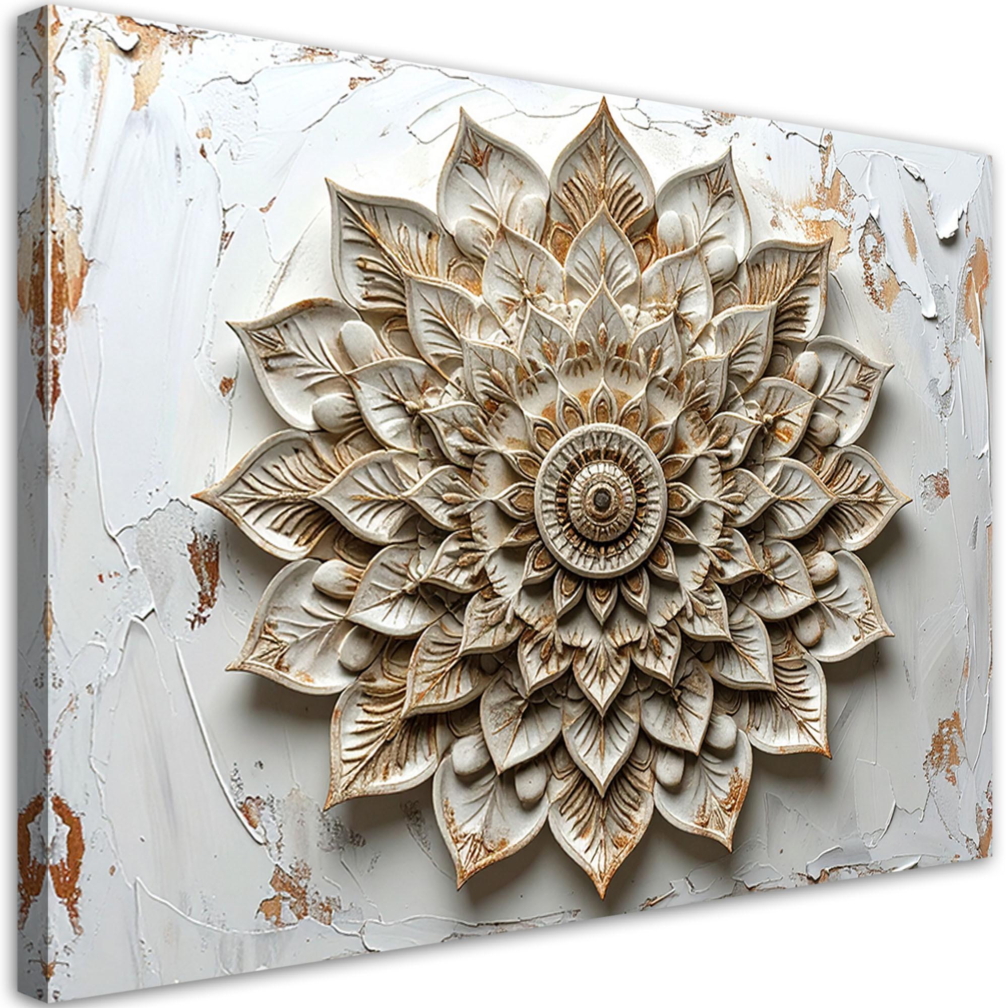 LEINWANDBILD Zen und Orientalisch 120x80cm - Weiß, Textil (120/80cm) - Feeby