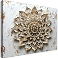 LEINWANDBILD Zen und Orientalisch 120x80cm - Weiß, Textil (120/80cm) - Feeby