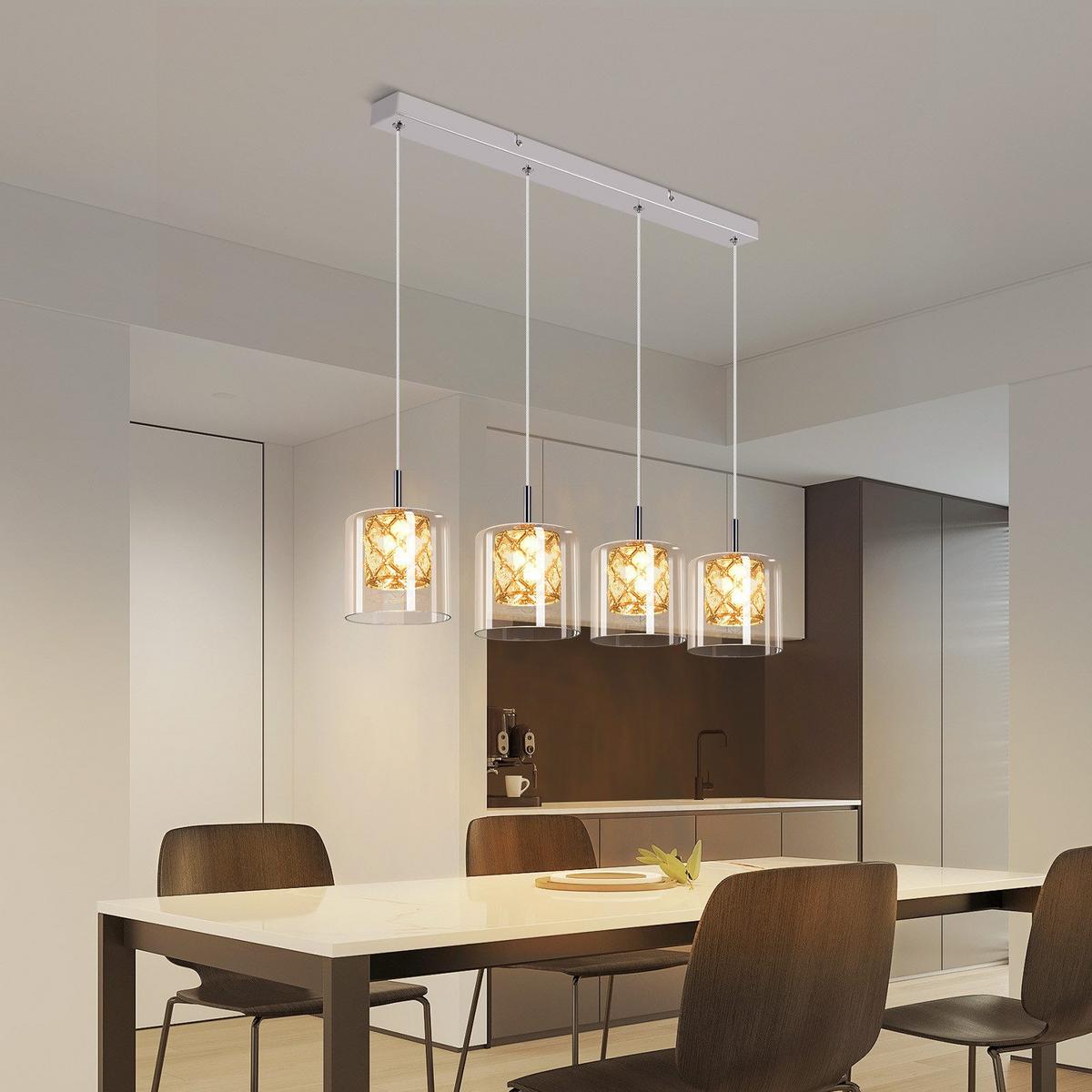 PENDELLEUCHTE Mark 58/5/140 cm - Silberfarben, Metall (5/58/140cm) - Nettlife