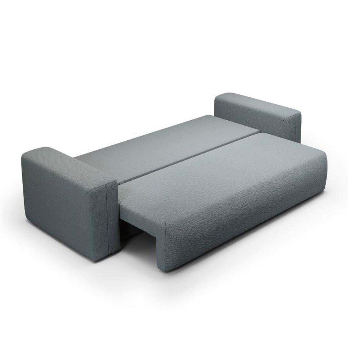 SOFA Bliss 3 Sitzplätze Grau - Grau, Holz (252/72/97cm) - Petits-meubles