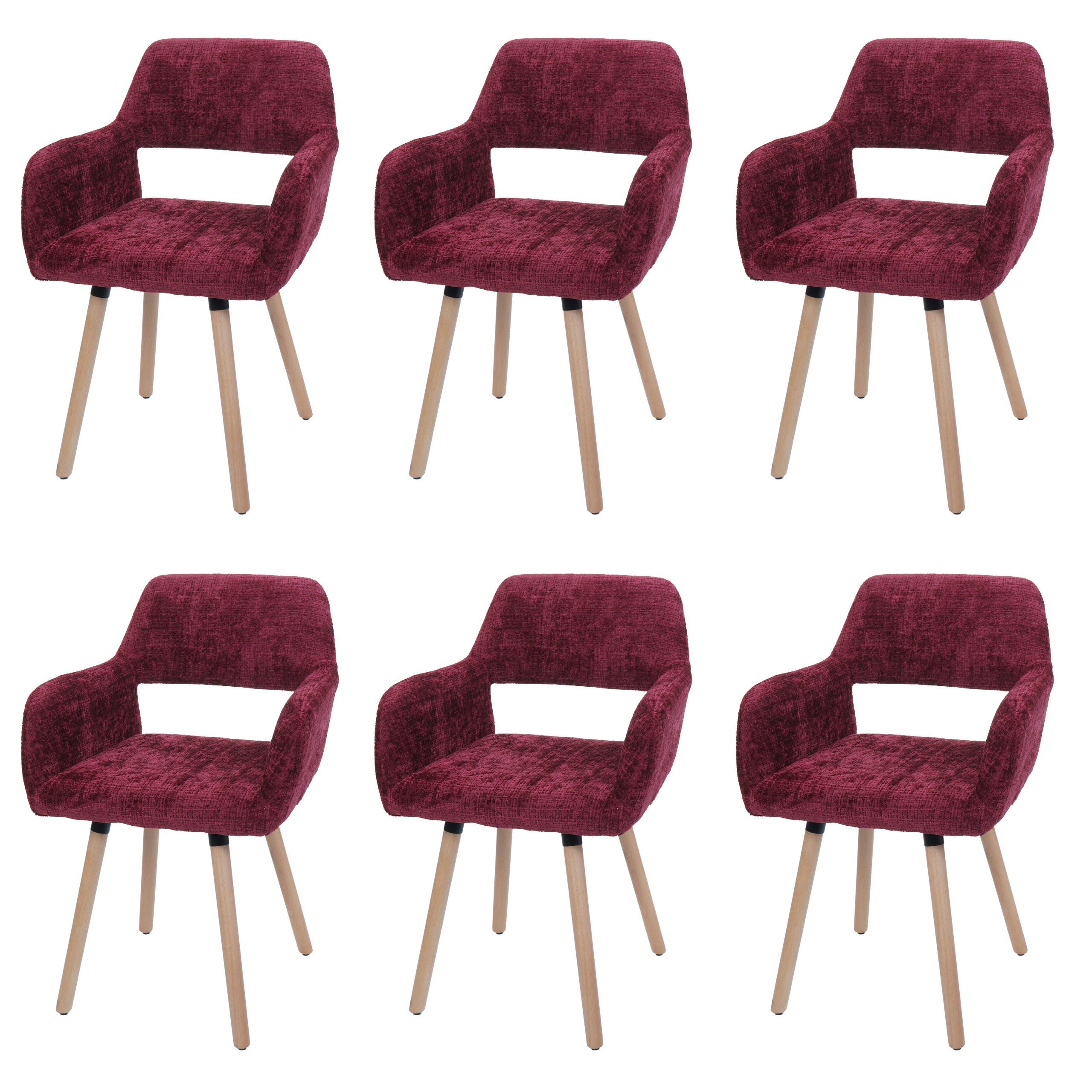ESSZIMMERSTUHL Bordeaux - Bordeaux, Textil (56/80/53cm) - MCW