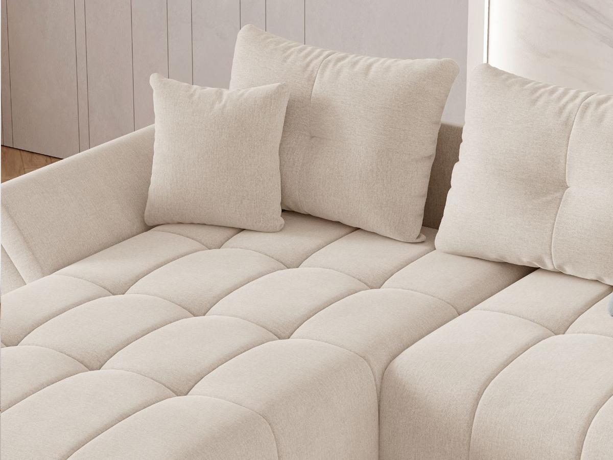 ECKSOFA Decor Beige - Beige, Holz/Textil (280/190cm) - Graingold