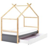 KINDERBETT 90x200 cm Grau Orgeval - Grau, Holz (90/200cm) - Beliani