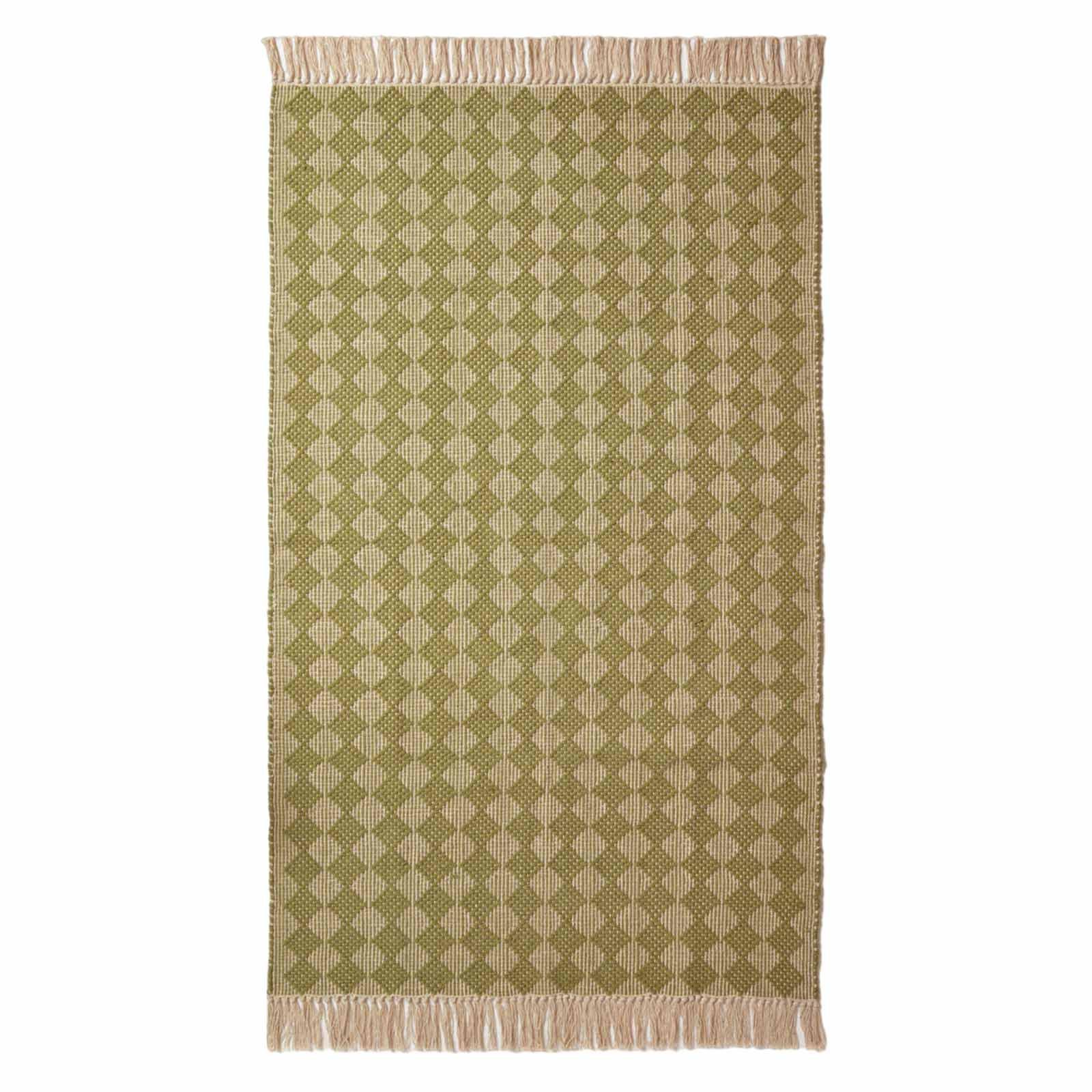 HANDWEBTEPPICH Lima geometrisch gemustert 120/170 cm - Grün, Textil (120/170cm) - Homescapes