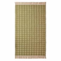 HANDWEBTEPPICH Lima geometrisch gemustert 90/150 cm - Grün, Textil (90/150cm) - Homescapes