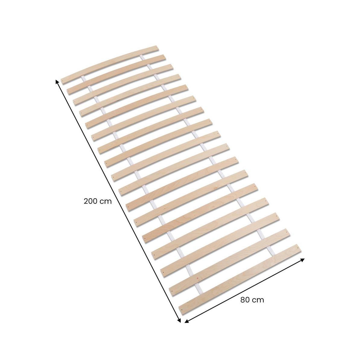 LATTENROST PASIA 80x190 cm natur - Naturfarben, Holz (80/190cm) - IDIMEX