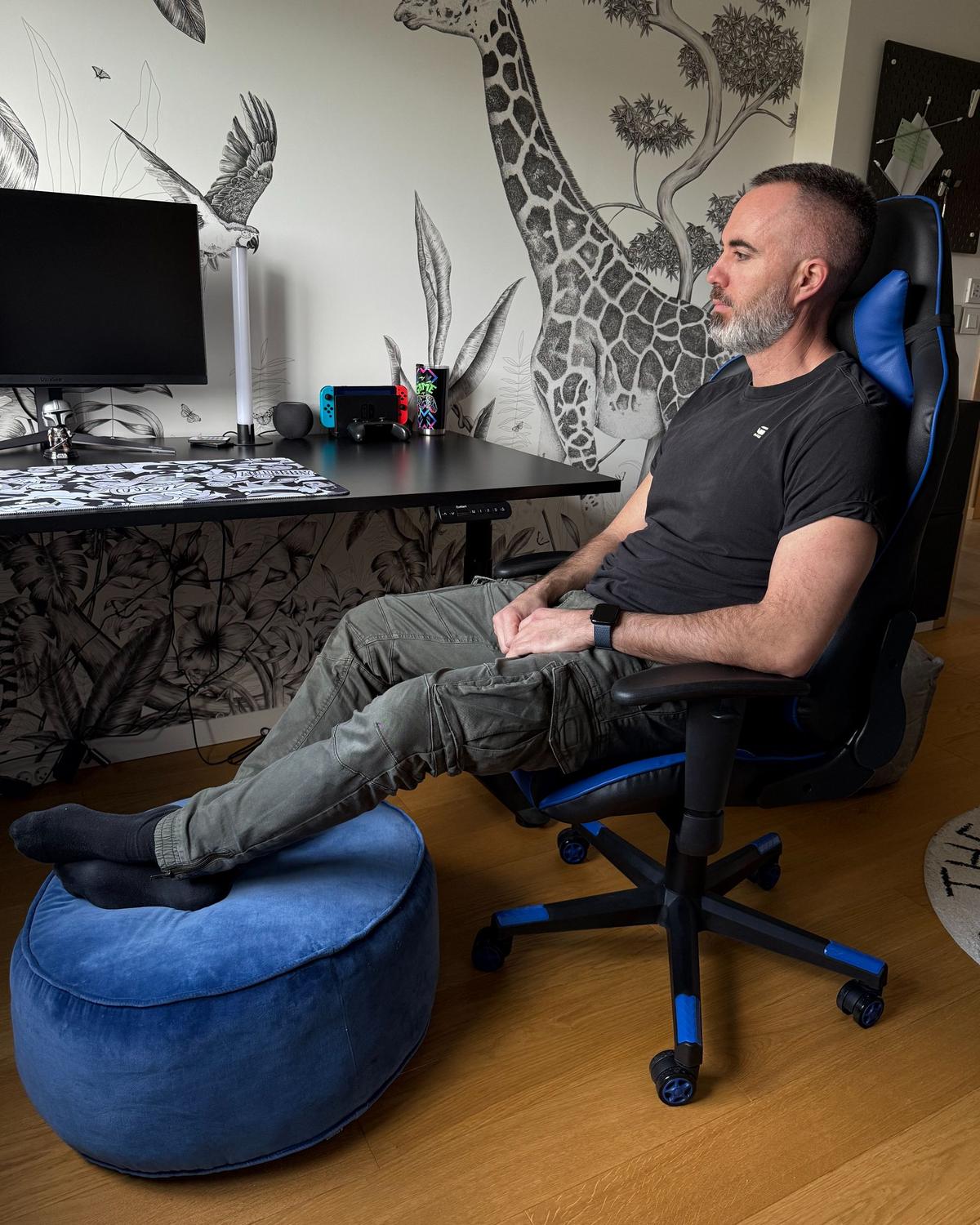 BÜROSTUHL Kunstleder Schwarz Gamer - Schwarz, Kunststoff/Textil (71/125/71cm) - Beliani