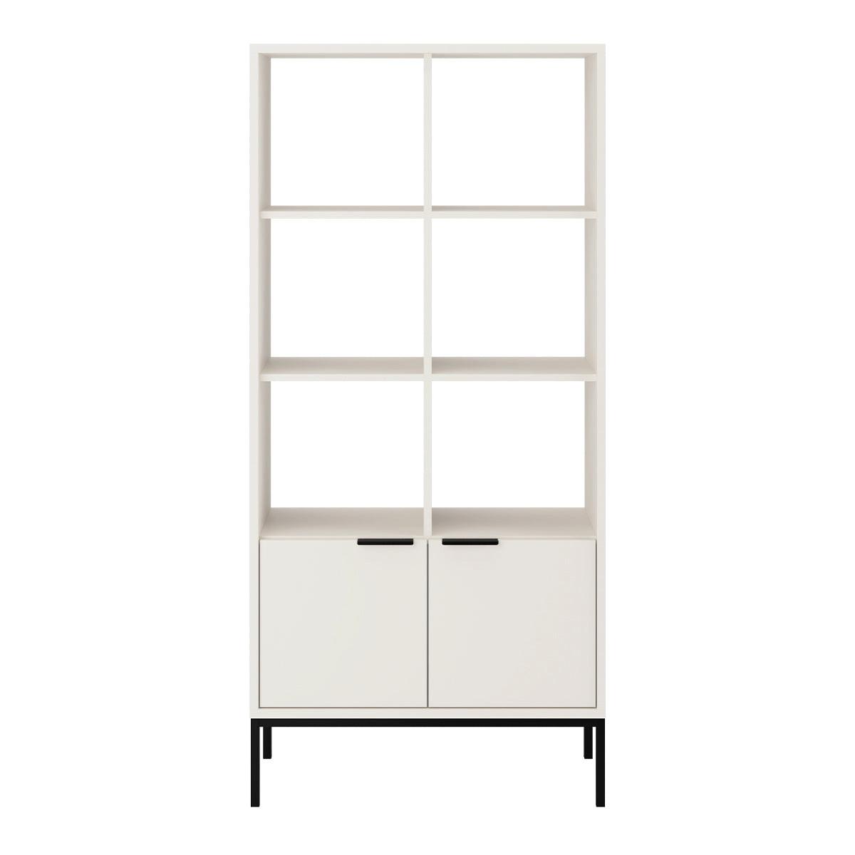 BÜCHERREGAL Seattle Weiß - Schwarz/Weiß, Holzwerkstoff (80/171.3/40cm) - Petits-meubles