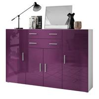HIGHBOARD Aron Fronten in Brombeer Hochglanz - Brombeere, Holzwerkstoff (166.5/106.5/35cm) - Vladon