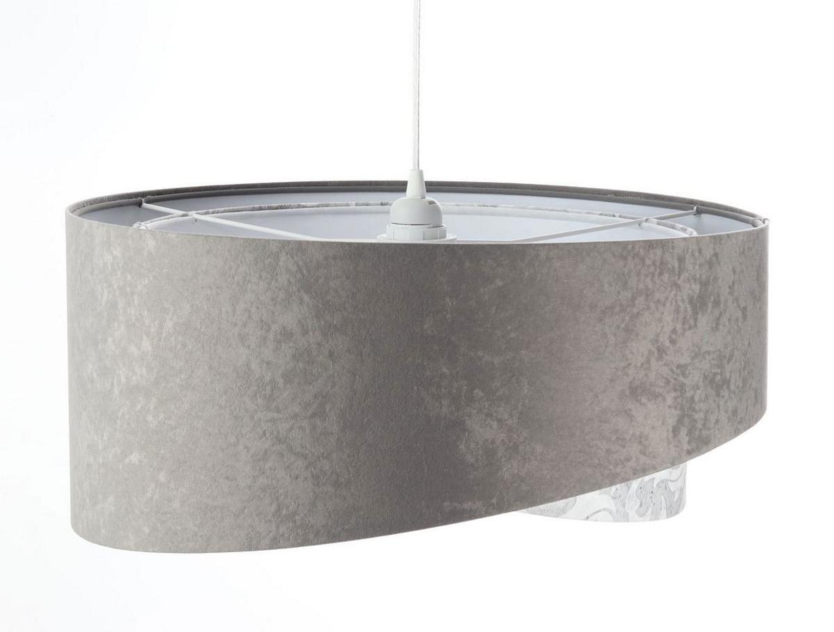 HÄNGELEUCHTE Grau 50/23 cm - Weiß, Kunststoff (50/1.3/23cm) - ONZENO