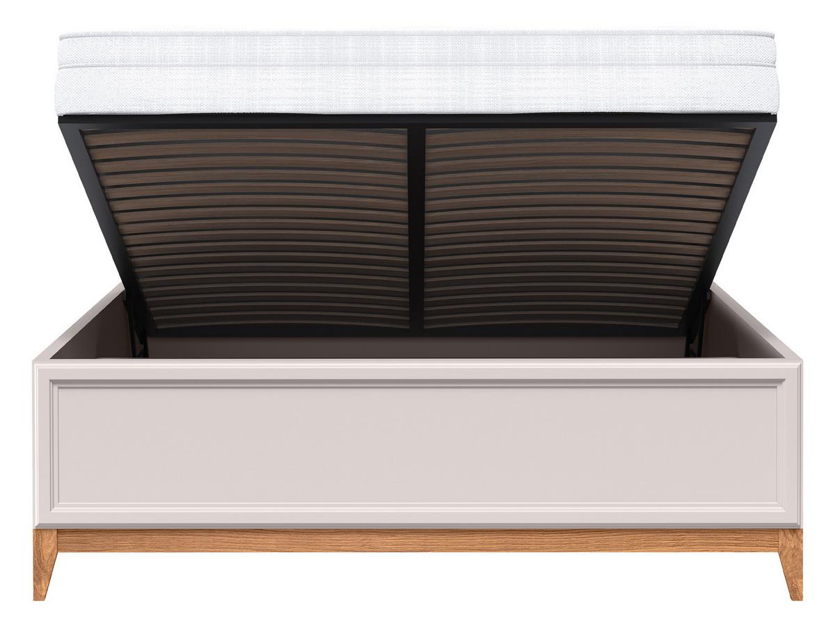 BETT Windsor W-16 - 160x200 cm - Kaschmir/Naturfarben, Holz/Holzwerkstoff (160/200cm) - MIRJAN24