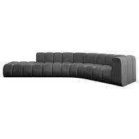 ECKSOFA modulares Sofa Tilmo-L1 - 399x194x70 cm Dunkelgrau - Dunkelgrau, Holzwerkstoff/Textil (399/194cm) - ALTDECOR
