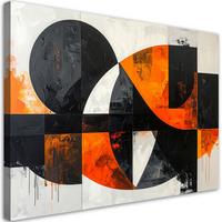 LEINWANDBILD 3D und geometrisch 45x30cm - Orange, Textil (45/30cm) - Feeby