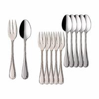 KAFFEEBESTECK BUNDLE Kreuzband Septfontaines edelstahl 12-tlg. - Edelstahlfarben, Metall - Villeroy & Boch