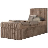 JUGENDBETT TILIO 90/200 - Braun - H4 - Rechts Seite - Braun, Textil (200/90cm) - MKS
