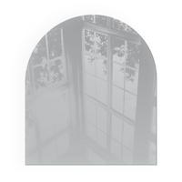 GLASPLATTE für Kamin 80x70 cm - Grau, Glas (80/70/0.4cm) - TULUP