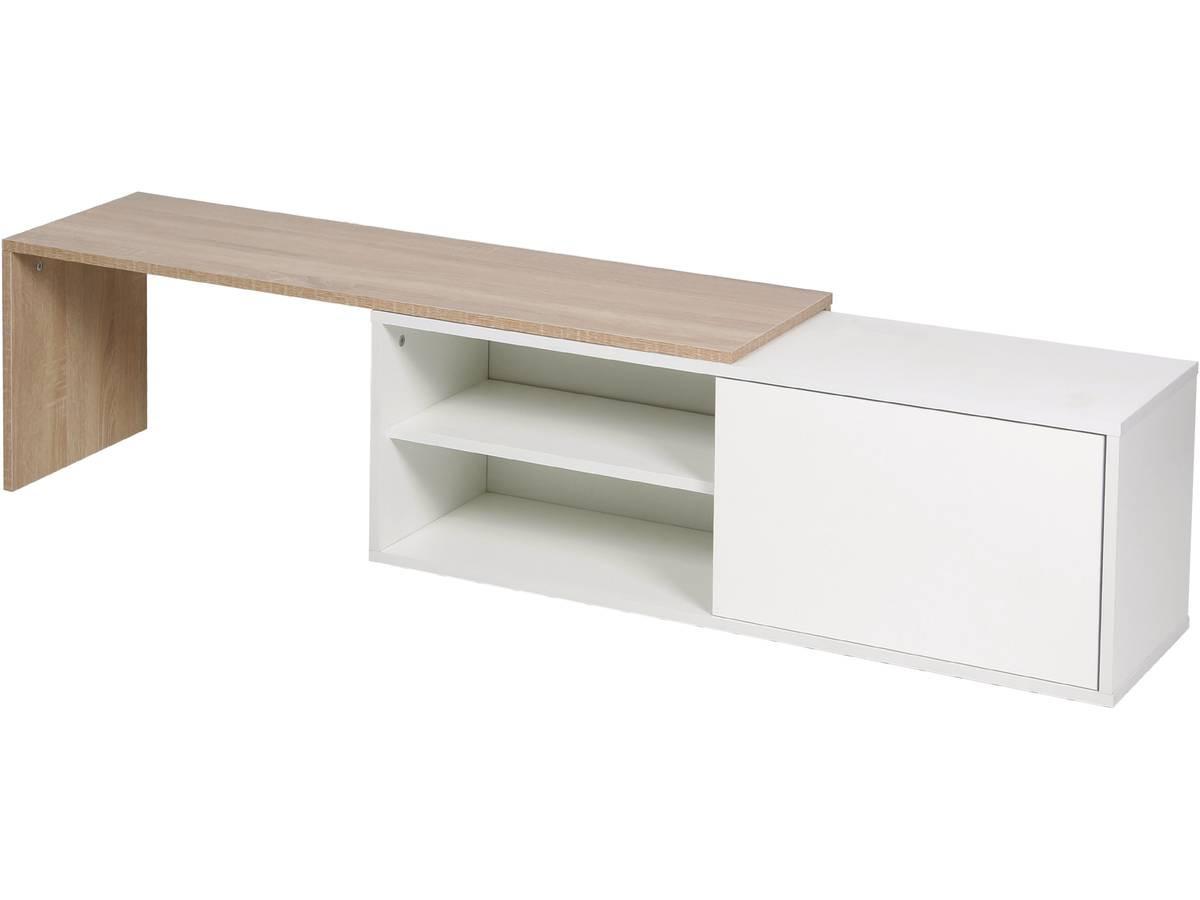 COUCHTISCH melinda weiss - Weiß, Holz (209/32/36cm) - Habitat Garten