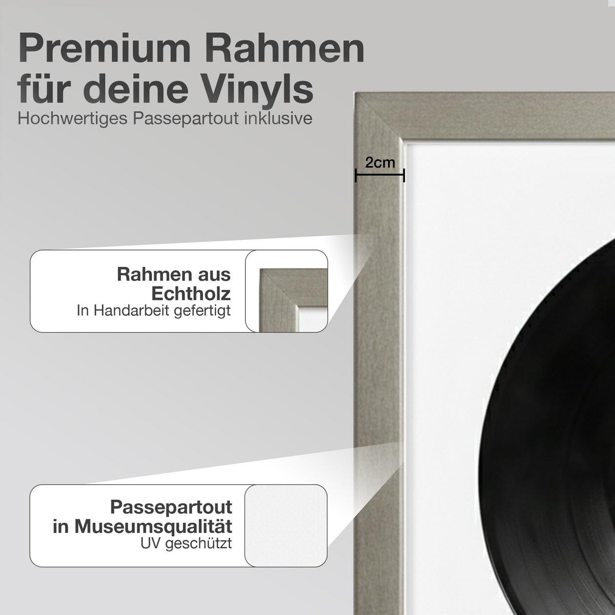 VINYL BILDERRAHMEN 40/40 2er Set - Platinfarben, Holz (40/40cm) - K-Möbel