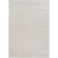 TEPPICH Flachgewebe LANGAU in Creme, mit Ethno-Streifen, 160 x 230 cm - Creme, Textil (160/230cm) - KADIMA DESIGN