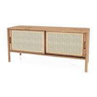 TV-SCHRANK INA Wildeiche - Eiche Bianco, Holz (142/64/46cm) - byoak