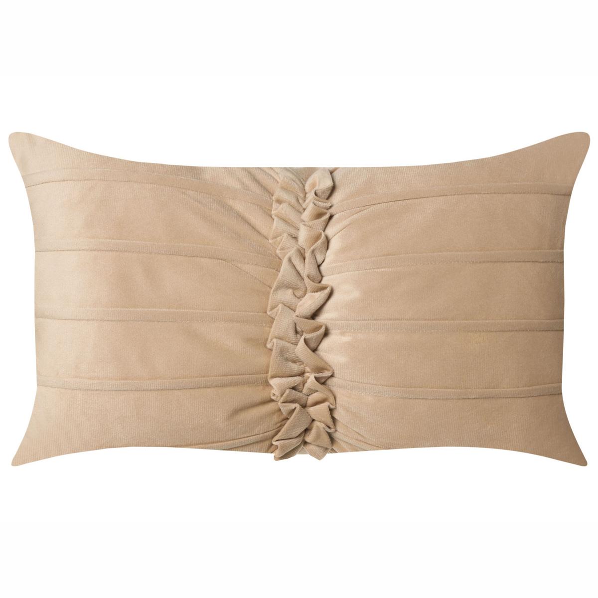 DEKOKISSEN 2er-Set Beige 30/50 cm Belle - Beige, Textil (50/30cm) - Beliani