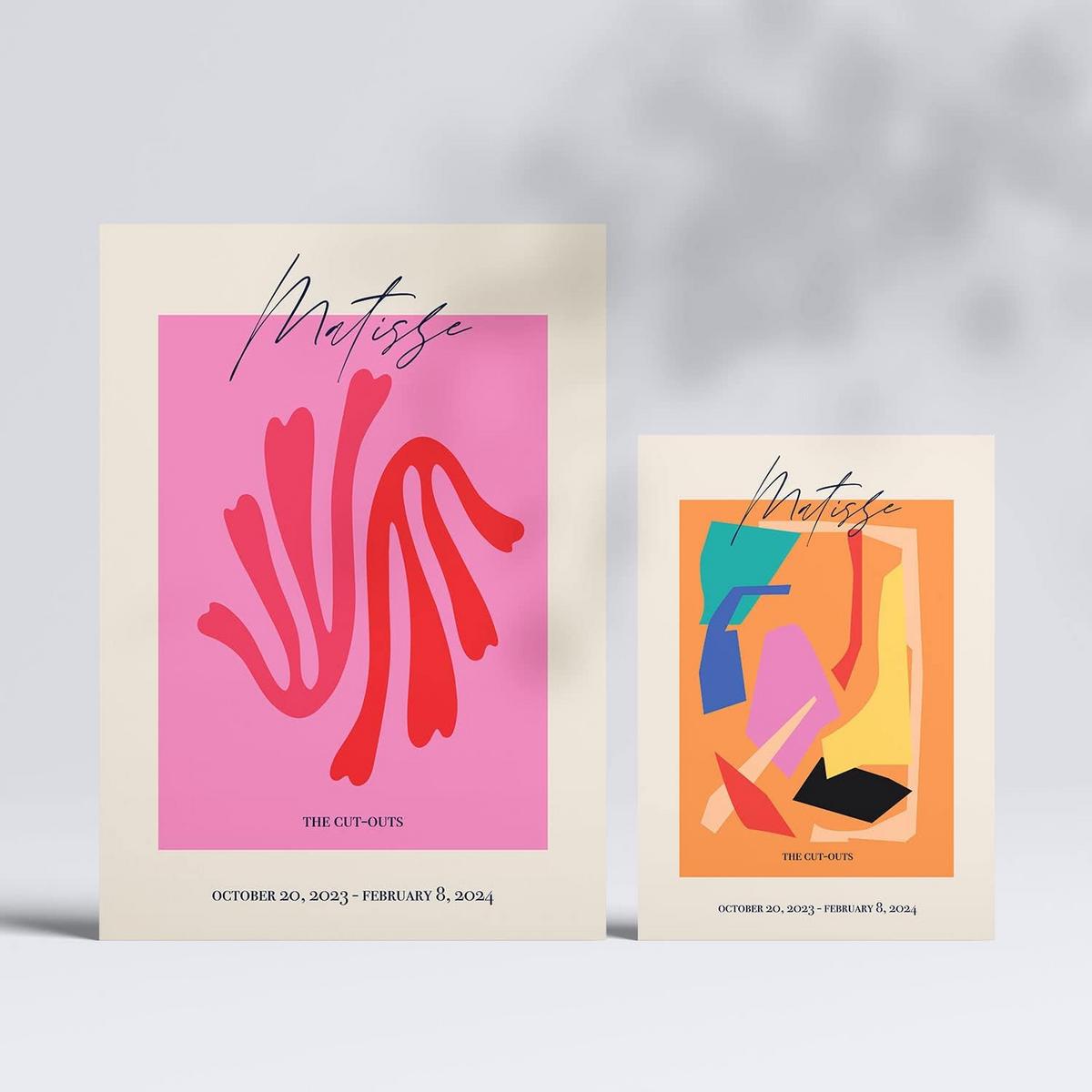POSTER Set Mit 6 Matisse Sammlung Von Platten Mit Ästhetischer Collage Für Innendekoration A3 & A4 Rahmenlos - Klar, Papier (29/3cm) - Nacnic
