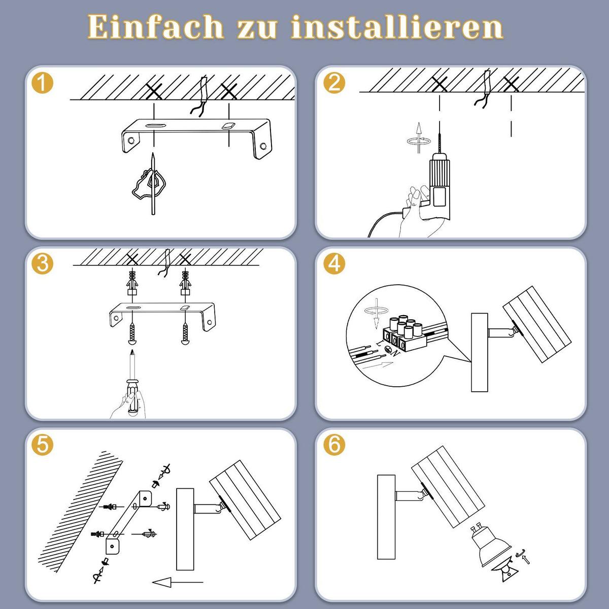 DECKENSTRAHLER Inga 1-flammig 10/11/3 cm - Schwarz, Metall (10/11/3cm) - Nettlife