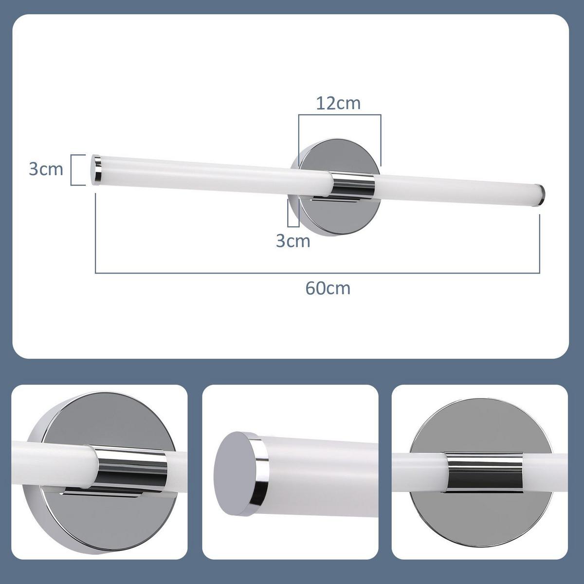 SPIEGELLEUCHTE ALBRUN II 60/12/6.6CM - Silberfarben, Metall (60/12/6.6cm) - Nettlife