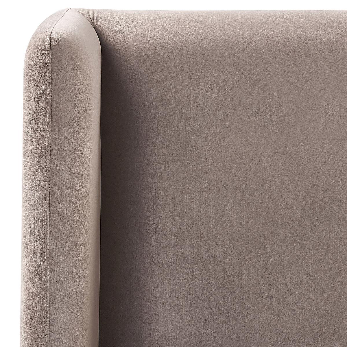 POLSTERBETT 160/200cm Taupe Arette - Taupe, Textil (160/200cm) - Beliani