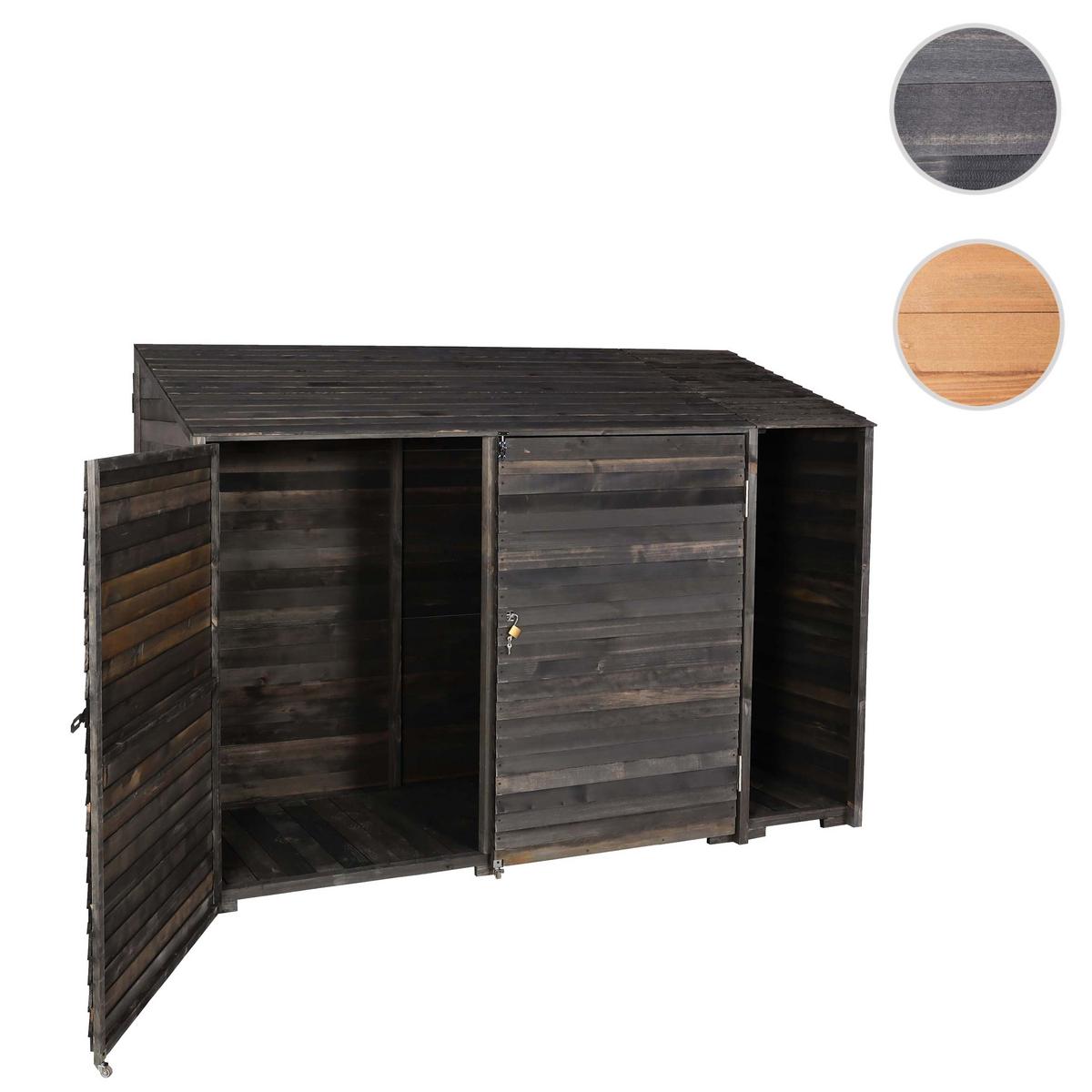 GERÄTESCHUPPEN Anthrazit - Anthrazit, Holz (250/180/93cm) - MCW