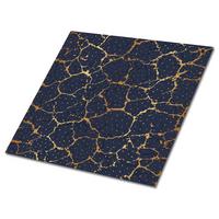 SELBSTKLEBENDE Wandfliesen 9 Stück 30x30 cm - Risse im Marmor - Blau, Textil (30/1.6/30cm) - TULUP