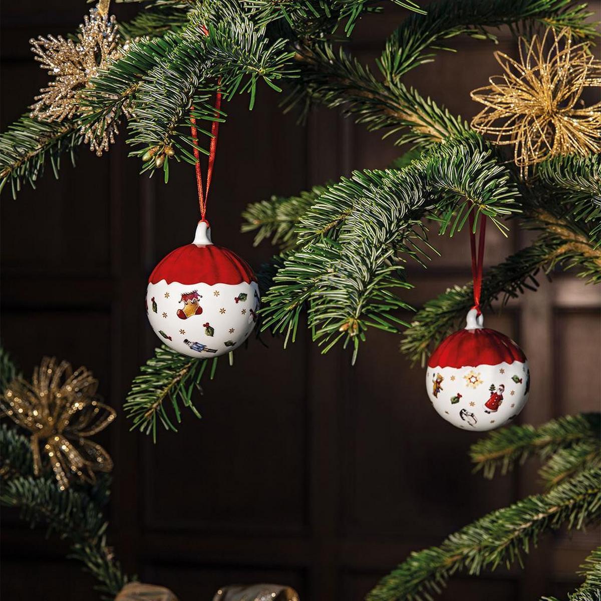 KUGEL Toy's Delight Decoration bunt ø 6,3 cm - Multicolor, Keramik (6.3/7.8/6.3cm) - Villeroy & Boch