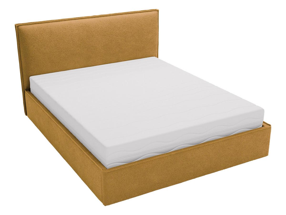POLSTERBETT Bianco - Schwarz/Braun, Holzwerkstoff/Kunststoff (160/200cm) - MIRJAN24