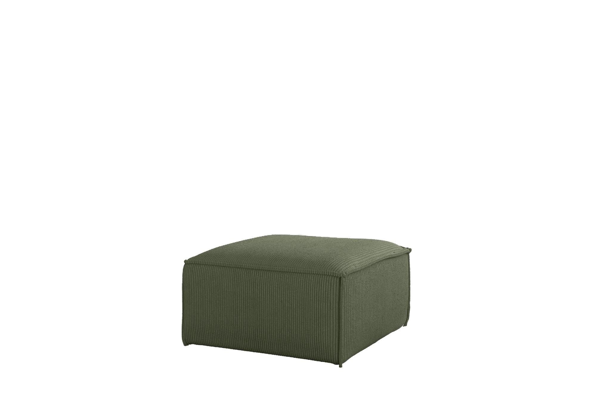 POLSTERHOCKER Celes Premium 65x65cm - Jadegrün, Holzwerkstoff/Textil (65/40/65cm) - Fun Möbel