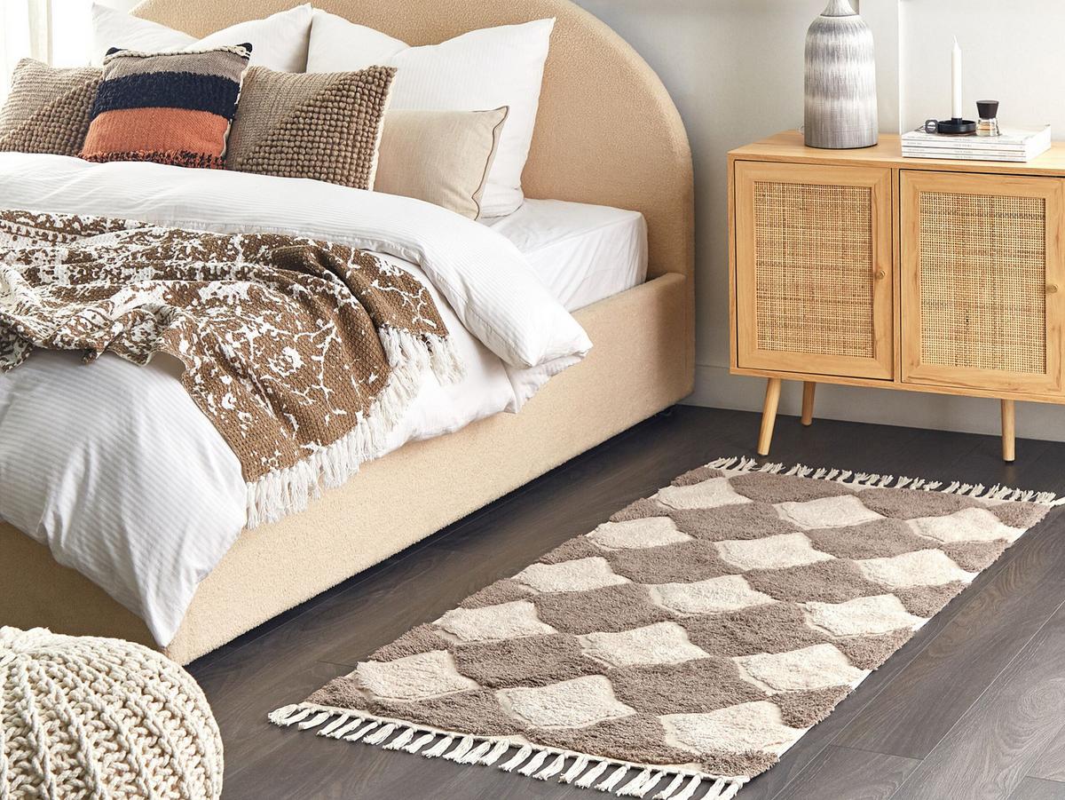 KURZFLOR-TEPPICH Sinop 150/80 cm - Braun, Textil (80/150cm) - Beliani