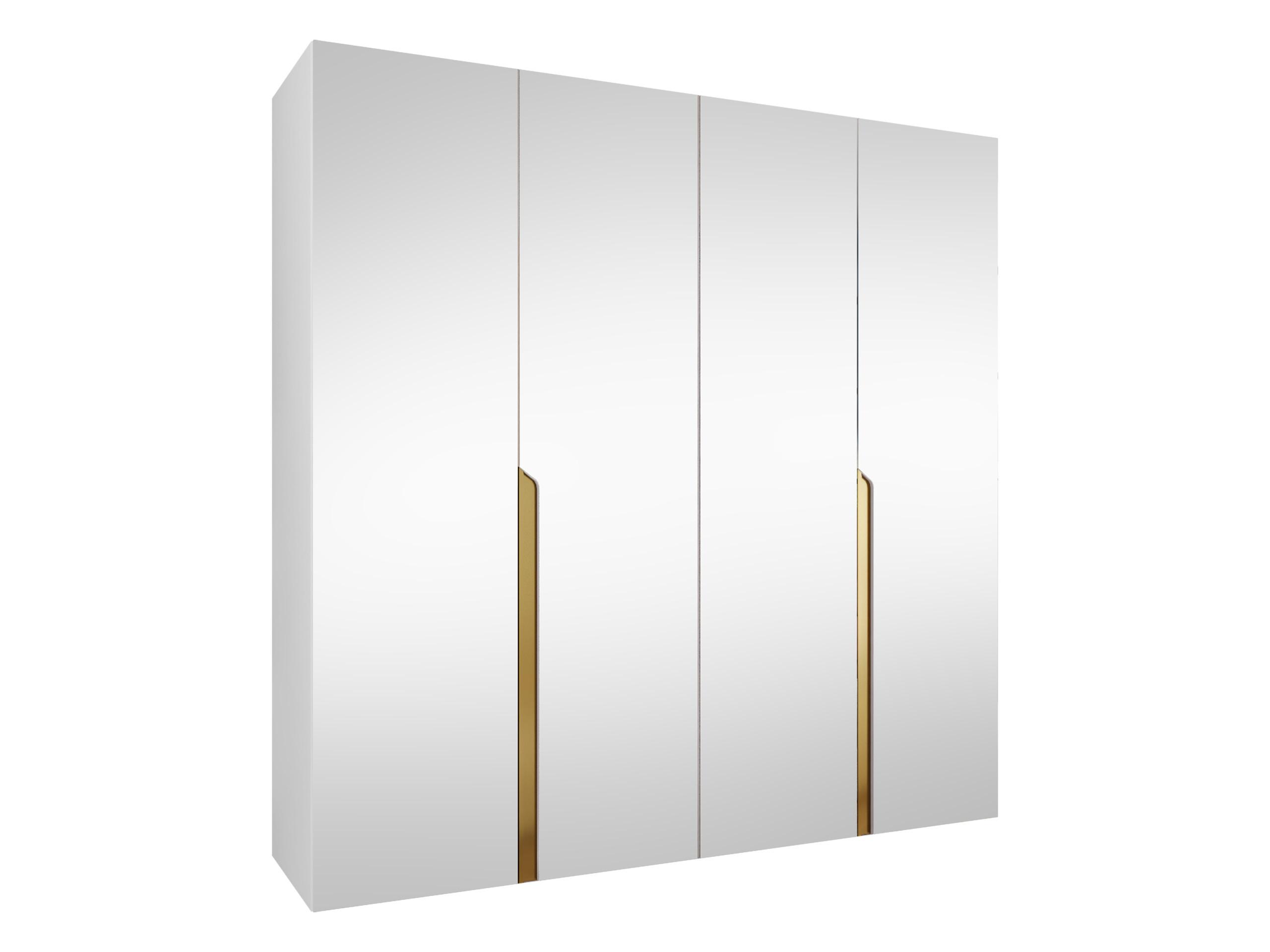 DREHTÜRENSCHRANK Mila III 200 - Goldfarben/Schwarz, Holzwerkstoff/Kunststoff (200/202/52cm) - MIRJAN24