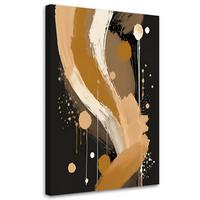 LEINWANDBILD Abstraktion 30x45cm - Beige, Textil (30/45cm) - Feeby