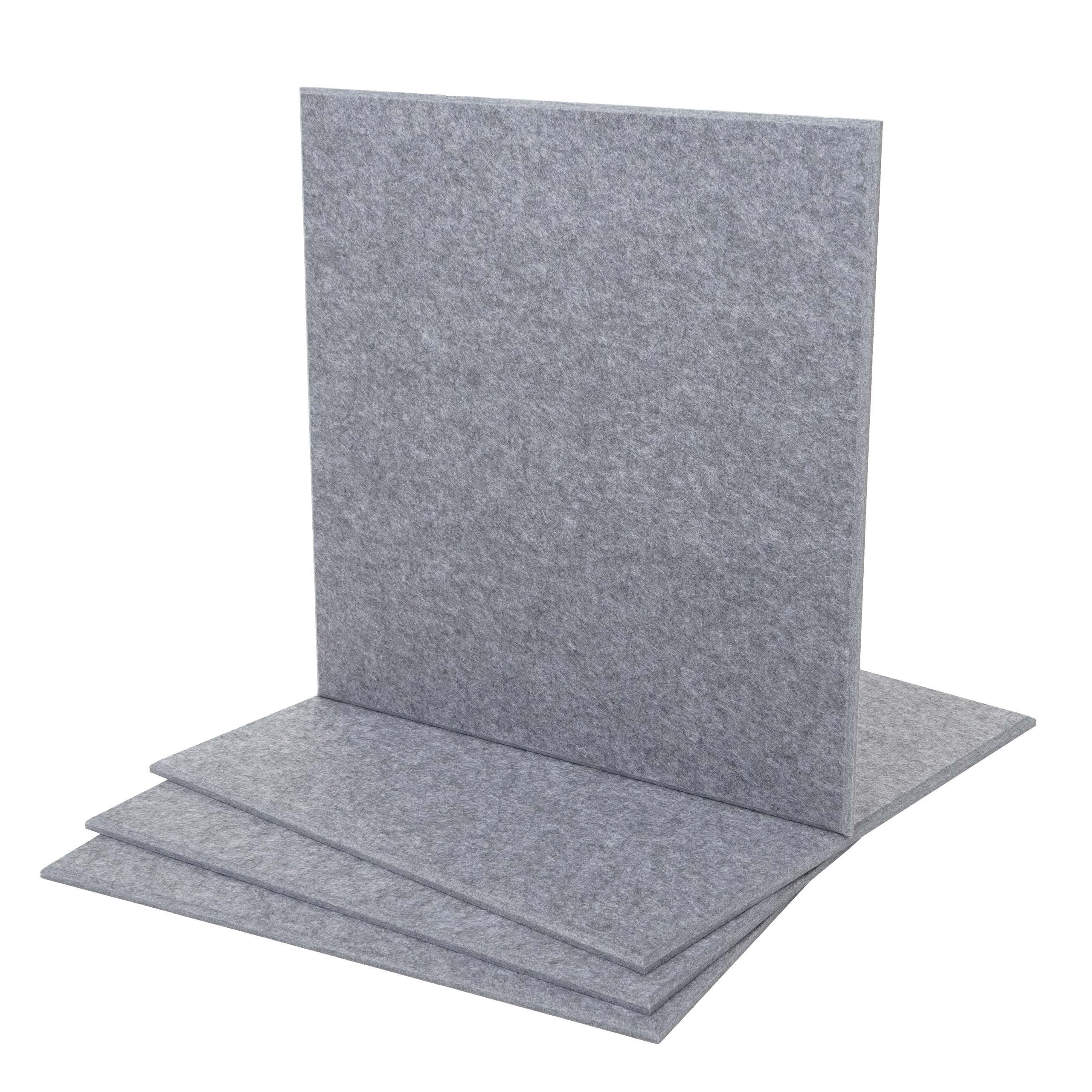AKUSTIKWANDPANEEL Grau Komplett-Set - Grau, Textil (50/50/1cm) - MCW