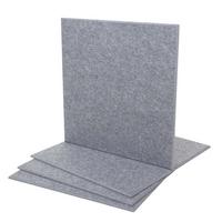 AKUSTIKWANDPANEEL Grau Komplett-Set - Grau, Textil (50/50/1cm) - MCW