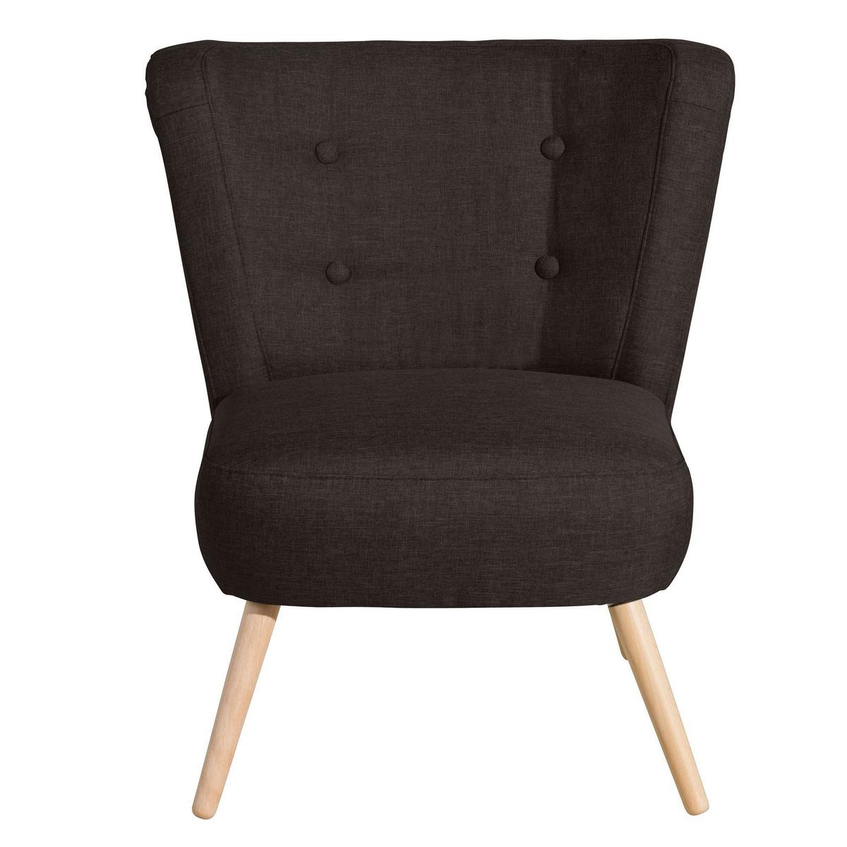 SESSEL Kassi Bezug Flachgewebe Buche natur / schoko - Braun, Kunststoff (69/80/68cm) - 58aufmkessel